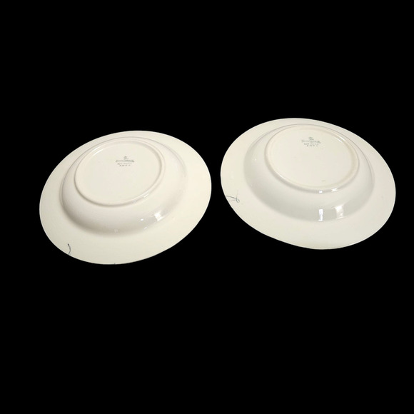 Homer Laughlin 8.5" Soup Bowls Set of 2 – Floral Pattern Gold Trim USA - Picture 3 of 6